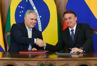 Ivan Duque e Jair Bolsonaro - Agência Brasil