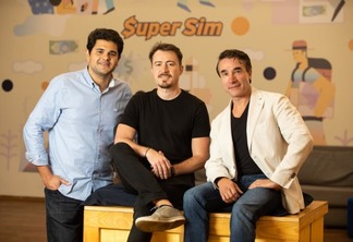 Antônio Brito, CEO da SuperSim, Rômulo Coutinho, CTO e Daniel Shteyn, sócio e chairman da fintech - Divulgação