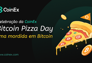 CoinEx comemora Bitcoin Pizza Day com campanha "Uma mordida de Bitcoin"